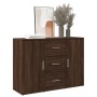 Aparador de madera de ingeniería marrón roble 90,5x29,5x65 cm de , Aparadores - Ref: Foro24-849880, Precio: 89,04 €, Descuent...