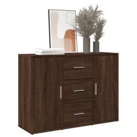 Aparador de madera de ingeniería marrón roble 90,5x29,5x65 cm de , Aparadores - Ref: Foro24-849880, Precio: 89,04 €, Descuent...