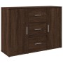 Engineered wood brown oak sideboard 90.5x29.5x65 cm by , Sideboards - Ref: Foro24-849880, Price: 92,00 €, Discount: %