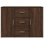 Aparador de madera de ingeniería marrón roble 90,5x29,5x65 cm de , Aparadores - Ref: Foro24-849880, Precio: 89,04 €, Descuent...