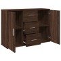 Engineered wood brown oak sideboard 90.5x29.5x65 cm by , Sideboards - Ref: Foro24-849880, Price: 92,00 €, Discount: %