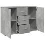 Aparador madera de ingeniería gris hormigón 90,5x29,5x65 cm de , Aparadores - Ref: Foro24-849877, Precio: 89,99 €, Descuento: %