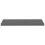 Glossy gray MDF floating wall shelf 80x23.5x3.8 cm by vidaXL, Shelves and shelves - Ref: Foro24-323793, Price: 22,69 €, Disco...