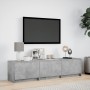 LED TV stand in gray concrete engineered wood 165x34x40 cm by , TV Furniture - Ref: Foro24-852253, Price: 109,14 €, Discount: %