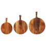 Tablas de cortar 3 piezas madera maciza de acacia de , Tablas de cortar - Ref: Foro24-376052, Precio: 43,83 €, Descuento: %