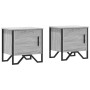 Bedside tables 2 pcs Sonoma grey engineered wood 40x30x40cm by , Nightstands - Ref: Foro24-848521, Price: 60,19 €, Discount: %