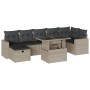 Garden sofa set 8 pcs. and cushions synthetic rattan gray by , Garden sets - Ref: Foro24-3274832, Price: 610,88 €, Discount: %