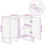 Waschbeckenschrank aus massivem Akazienholz 62x34x58 cm von , Badezimmermöbel - Ref: Foro24-377533, Preis: 100,24 €, Rabatt: %