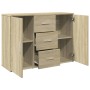 Aparador de madera de ingeniería roble Sonoma 90,5x29,5x65 cm de , Aparadores - Ref: Foro24-849876, Precio: 86,31 €, Descuent...