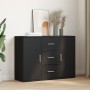 Black engineered wood sideboard 90,5x29,5x65 cm by , Sideboards - Ref: Foro24-849874, Price: 91,99 €, Discount: %