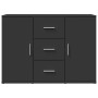 Black engineered wood sideboard 90,5x29,5x65 cm by , Sideboards - Ref: Foro24-849874, Price: 91,99 €, Discount: %