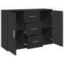 Black engineered wood sideboard 90,5x29,5x65 cm by , Sideboards - Ref: Foro24-849874, Price: 91,99 €, Discount: %