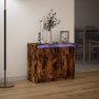 Sideboard with LED smoked oak engineered wood 72x34x61 cm by , Sideboards - Ref: Foro24-852177, Price: 74,75 €, Discount: %