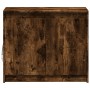 Sideboard with LED smoked oak engineered wood 72x34x61 cm by , Sideboards - Ref: Foro24-852177, Price: 74,75 €, Discount: %