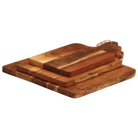 Tablas de cortar 3 piezas madera maciza de acacia de , Tablas de cortar - Ref: Foro24-376051, Precio: 39,16 €, Descuento: %