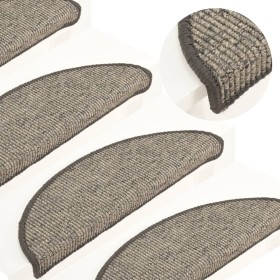 Self-adhesive stair mat 15 pcs beige and gray 56x17x3cm by , Stair mats - Ref: Foro24-326894, Price: 81,36 €, Discount: %