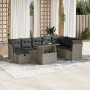 Set muebles jardín 9 pzas y cojines ratán sintético gris claro de , Conjuntos de jardín - Ref: Foro24-3274712, Precio: 687,01...