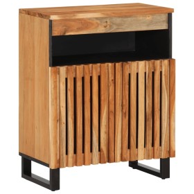 Solid wood sideboard acacia 60x34x75 cm by , Lockers and storage cabinets - Ref: Foro24-377560, Price: 125,99 €, Discount: %