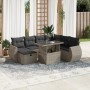 Gartensofa 8-teilig und Kissen synthetisches Rattan grau von , Gartensets - Ref: Foro24-3275162, Preis: 630,58 €, Rabatt: %