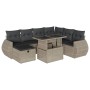 Garden sofa set 8 pcs. and cushions synthetic rattan gray by , Garden sets - Ref: Foro24-3275162, Price: 630,58 €, Discount: %