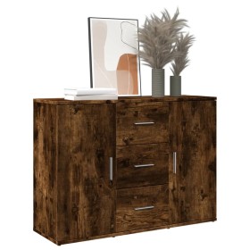 Smoked oak engineered wood sideboard 90,5x29,5x65 cm by , Sideboards - Ref: Foro24-849878, Price: 89,20 €, Discount: %