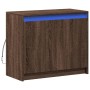 Sideboard with LED engineered wood brown oak 72x34x61 cm by , Sideboards - Ref: Foro24-852179, Price: 76,86 €, Discount: %