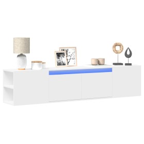 TV wall cabinet with white LED light 180x31x39,5 cm by , TV Furniture - Ref: Foro24-3307954, Price: 151,99 €, Discount: %