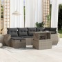 Gartensofa-Set 7-teilig mit Kissen hellgrau PE Rattan von , Gartensets - Ref: Foro24-3275142, Preis: 592,90 €, Rabatt: %