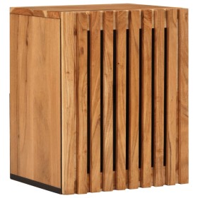 Bathroom wall cabinet solid acacia wood 38x34x48 cm by , Bathroom furniture - Ref: Foro24-377535, Price: 74,99 €, Discount: %