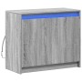 Aparador con LED madera de ingeniería gris Sonoma 72x34x61 cm de , Aparadores - Ref: Foro24-852178, Precio: 76,86 €, Descuent...