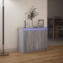 Aparador con LED madera de ingeniería gris Sonoma 72x34x61 cm de , Aparadores - Ref: Foro24-852178, Precio: 76,86 €, Descuent...