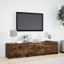 Smoked oak engineered wood LED TV cabinet 165x34x40 cm by , TV Furniture - Ref: Foro24-852254, Price: 109,25 €, Discount: %