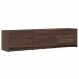 Brown oak engineered wood LED TV cabinet 165x34x40 cm by , TV Furniture - Ref: Foro24-852256, Price: 112,75 €, Discount: %