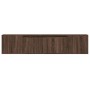 TV wall cabinet with LED light brown oak 180x31x39.5 cm by , TV Furniture - Ref: Foro24-3307960, Price: 152,34 €, Discount: %