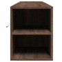 TV wall cabinet with LED light brown oak 180x31x39.5 cm by , TV Furniture - Ref: Foro24-3307960, Price: 152,34 €, Discount: %