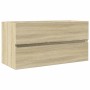 Bathroom cabinet set 2 pieces ceramic and engineered wood by , Bathroom furniture - Ref: Foro24-3307664, Price: 295,82 €, Dis...