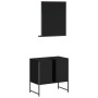 Bathroom furniture set 2 pcs black engineered wood by , Bathroom furniture - Ref: Foro24-3214334, Price: 92,47 €, Discount: %