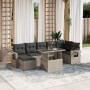 Garden sofa set 8 pcs. and cushions synthetic rattan gray by , Garden sets - Ref: Foro24-3268062, Price: 596,74 €, Discount: %