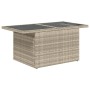 Garden sofa set 7 pcs with cushions light grey PE rattan by , Garden sets - Ref: Foro24-3268682, Price: 586,27 €, Discount: %