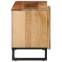 Mueble de TV madera maciza de mango rugosa 80x34x46 cm de , Almacenamiento para CD y DVD - Ref: Foro24-377509, Precio: 102,99...