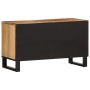 Mueble de TV madera maciza de mango rugosa 80x34x46 cm de , Almacenamiento para CD y DVD - Ref: Foro24-377509, Precio: 102,99...