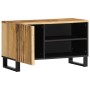 Mueble de TV madera maciza de mango rugosa 80x34x46 cm de , Almacenamiento para CD y DVD - Ref: Foro24-377509, Precio: 102,99...