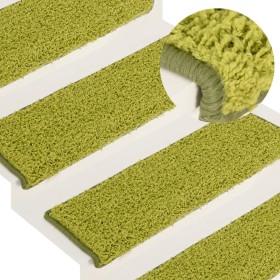 Stair treads mats 15 pcs green 65x21x4 cm by , Stair mats - Ref: Foro24-326204, Price: 74,33 €, Discount: %