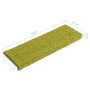 Alfombras de peldaños de escalera 15 uds verde 65x21x4 cm de , Alfombrillas para escalones - Ref: Foro24-326204, Precio: 78,6...