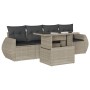 Set of garden sofas and cushions 5 pcs light gray synthetic rattan by , Garden sets - Ref: Foro24-3268362, Price: 442,33 €, D...