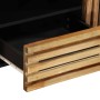 Solid rough mango wood TV stand 100x34x46 cm by , CD and DVD storage - Ref: Foro24-377504, Price: 136,06 €, Discount: %