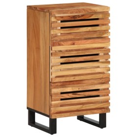 Solid acacia wood sideboard 40x34x75 cm by , Lockers and storage cabinets - Ref: Foro24-377550, Price: 138,99 €, Discount: %