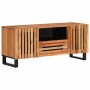 TV cabinet solid acacia wood 100x34x46 cm by , CD and DVD storage - Ref: Foro24-377505, Price: 136,35 €, Discount: %