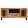 TV cabinet solid acacia wood 100x34x46 cm by , CD and DVD storage - Ref: Foro24-377505, Price: 136,35 €, Discount: %