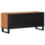 TV cabinet solid acacia wood 100x34x46 cm by , CD and DVD storage - Ref: Foro24-377505, Price: 136,35 €, Discount: %